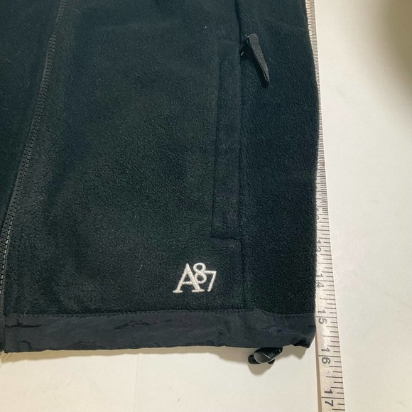 Aeropostale soft black fleece A87 zip jacket size M - Picture 8 of 8